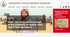 Desktop Screenshot of france-palestine.org