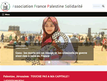 Tablet Screenshot of france-palestine.org